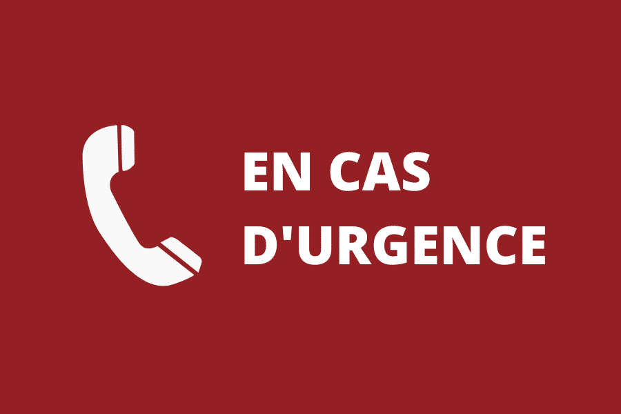 Numéro pour le support en cas d’urgence